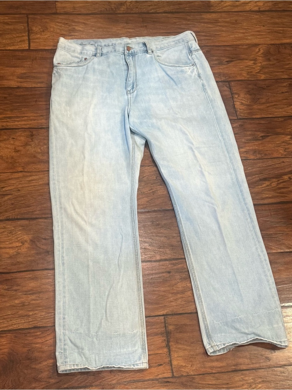 Tommy Bahama Light Blue Denim Jeans with Faded Graphic Waistband